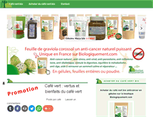 Tablet Screenshot of cafe-vert-bio.com
